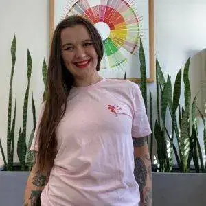 Espresso Ninja Tee - Pink