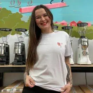 Espresso Ninja Tee - White