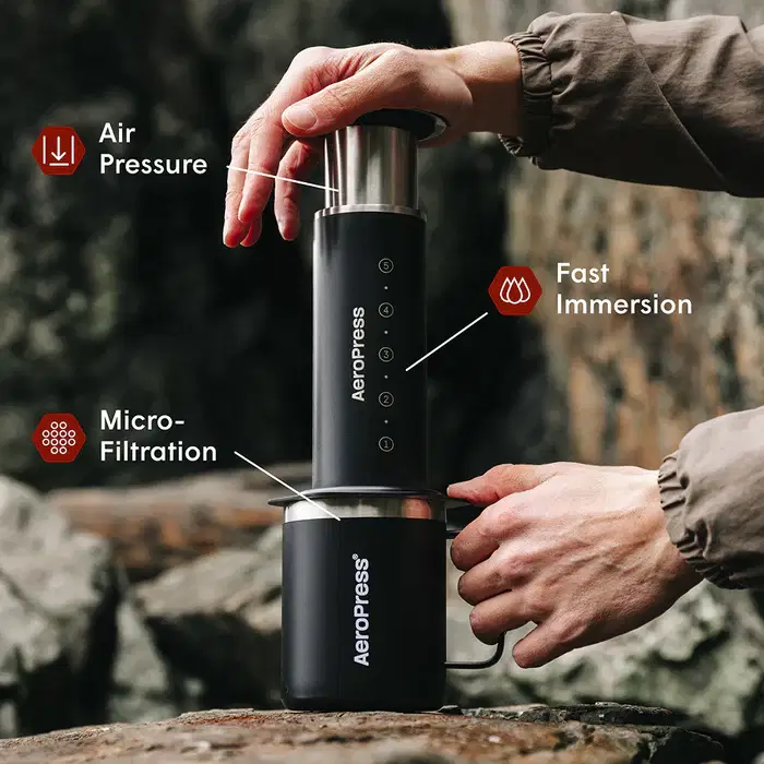AeroPress Coffee Maker - Steel - Image 5